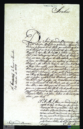 Requerimento de João Jácomo de Baumann, com anexo, despacho de 09-09-1823